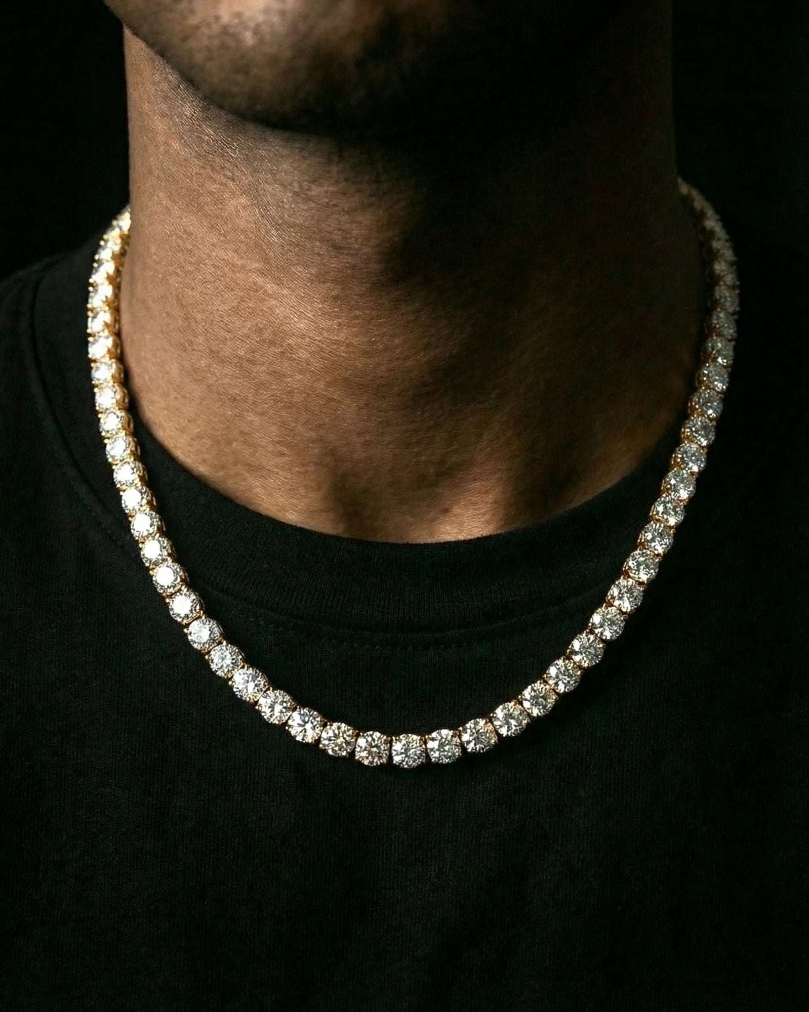 ICE BREAKER CHAIN. - 5MM GOLD
