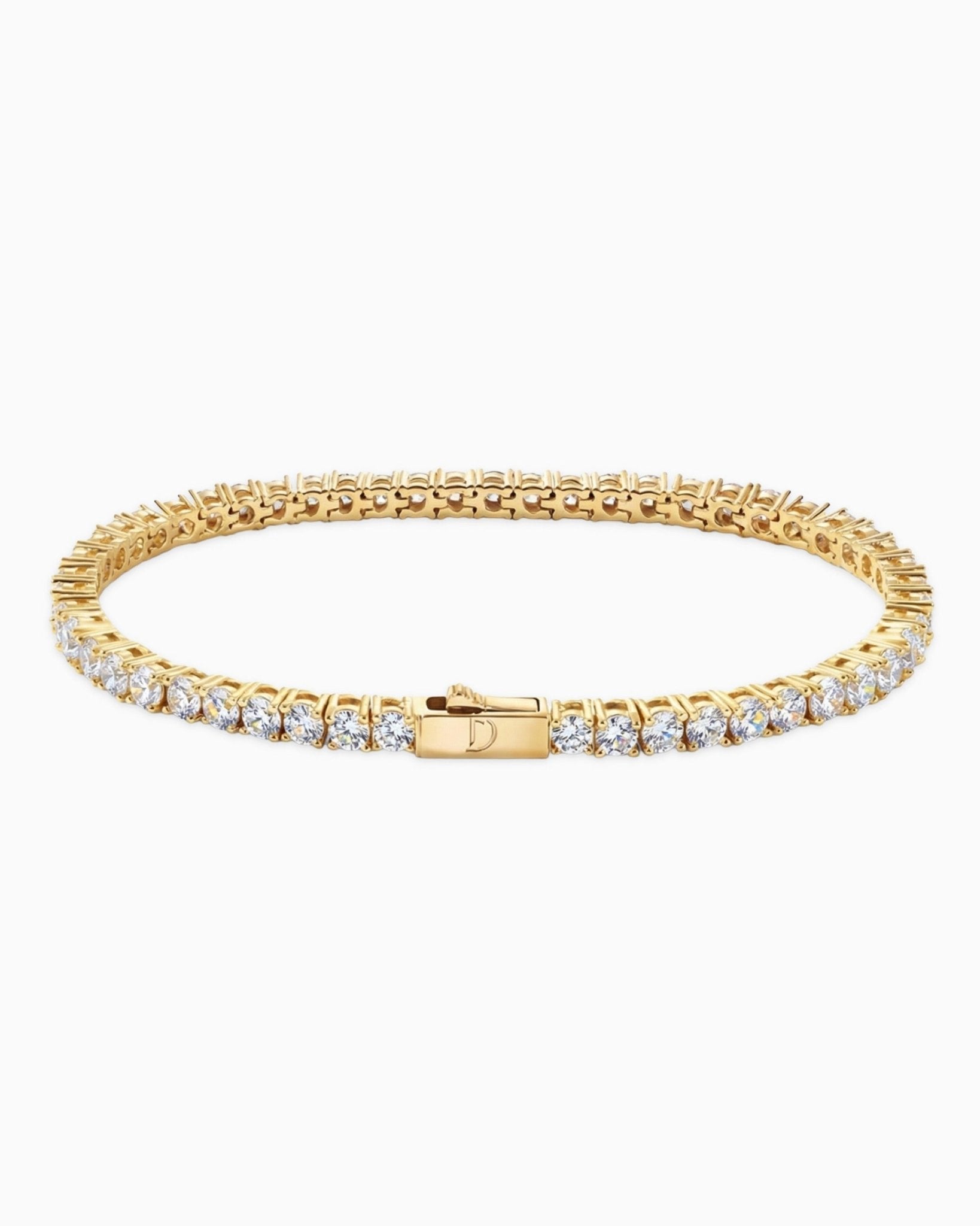 TENNISBOY BRACELET. - 3MM GOLD