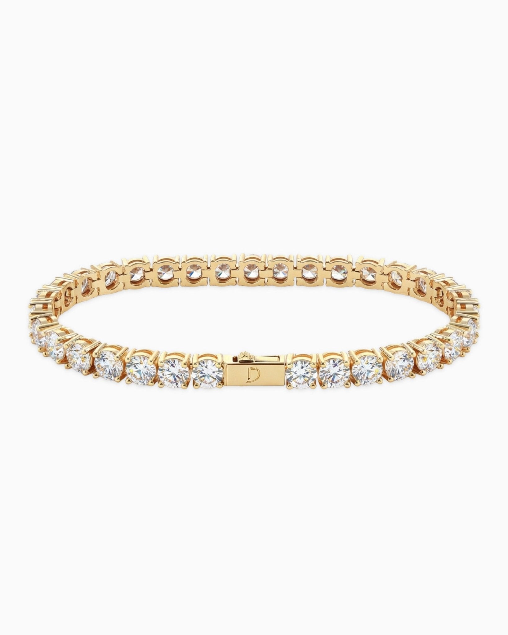 TENNISBOY BRACELET. - 5MM GOLD