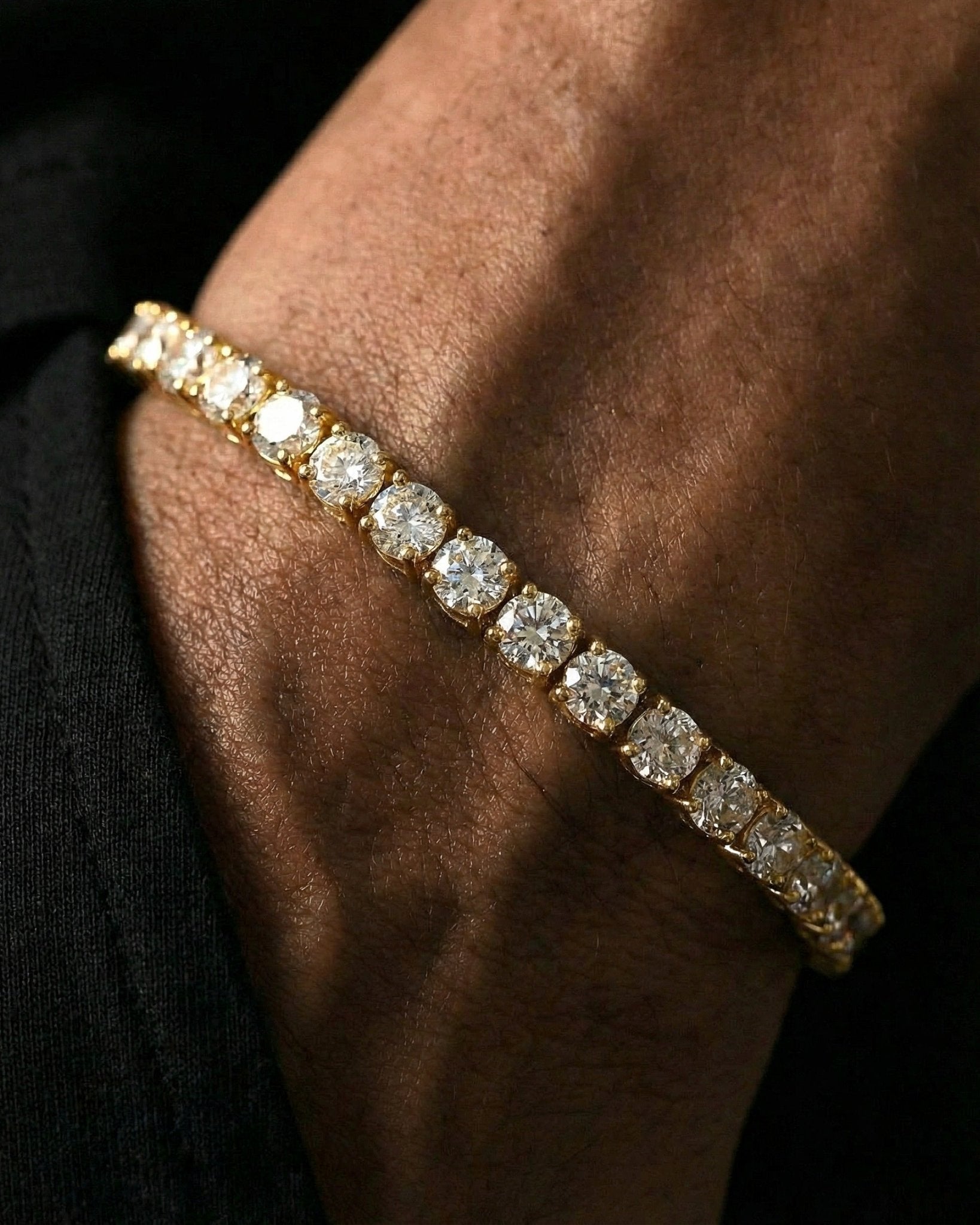 TENNISBOY BRACELET. - 5MM GOLD