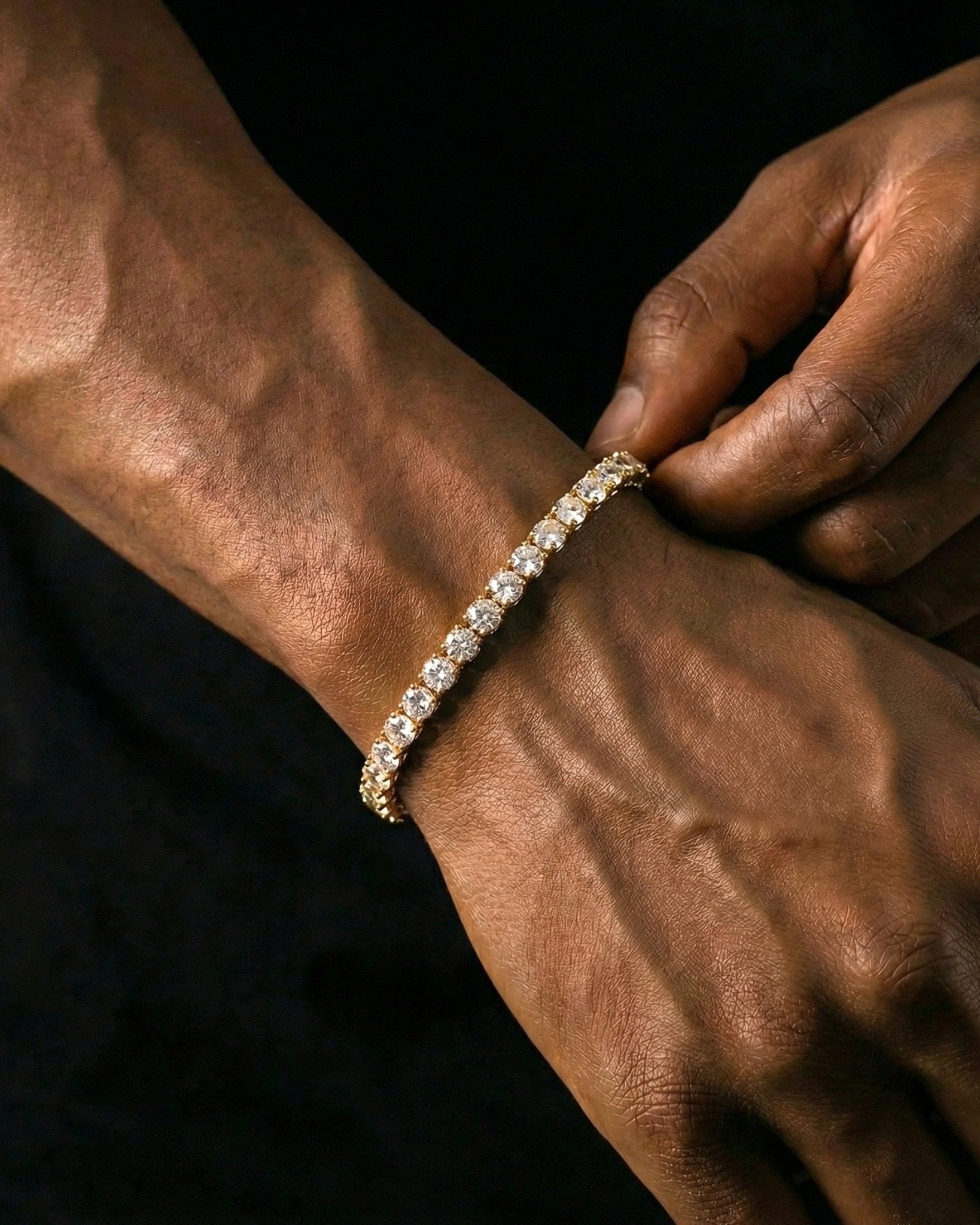 TENNISBOY BRACELET. - 5MM GOLD