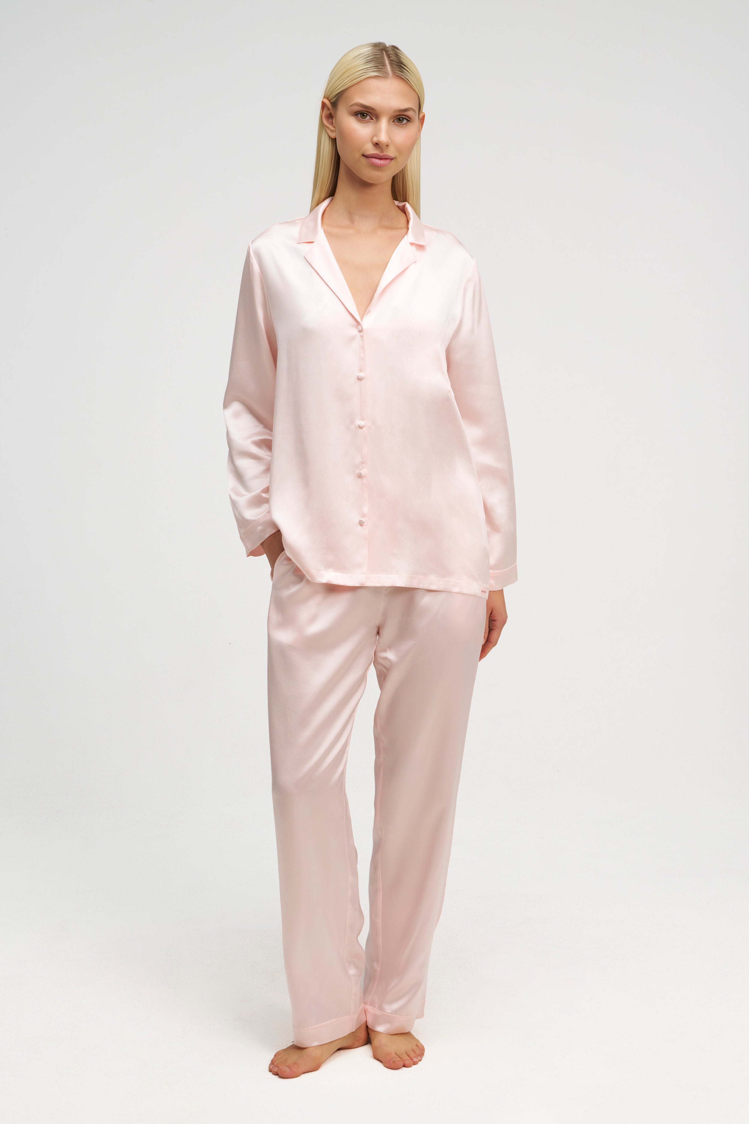 Long Premium Silk PJ Set