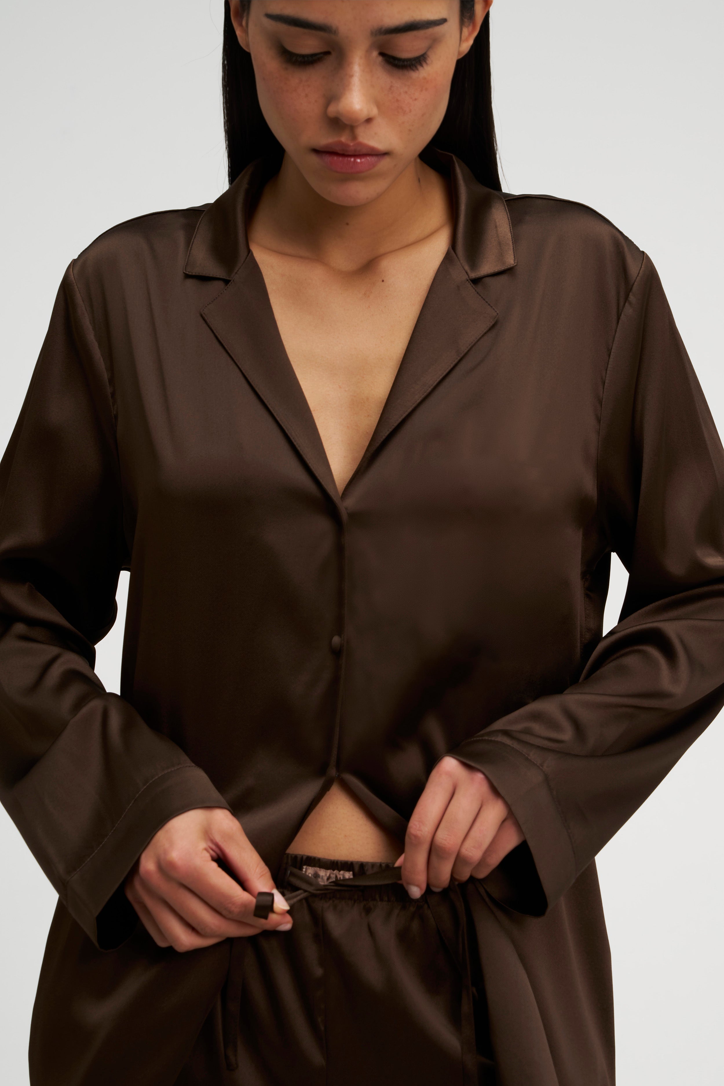 Long Premium Silk PJ Set