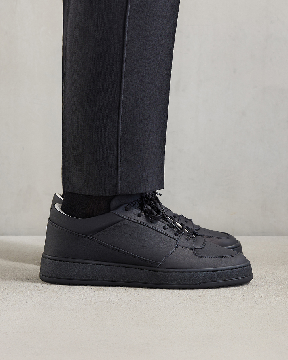 ETQ LT 03 Premium Nappa All Black - men's black leather sneakers