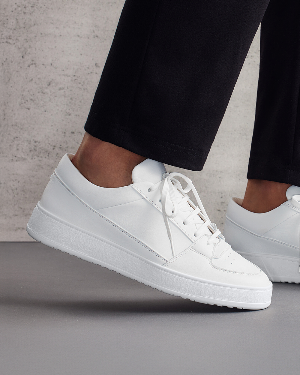 ETQ LT 03 Premium Nappa White - men's white leather sneakers