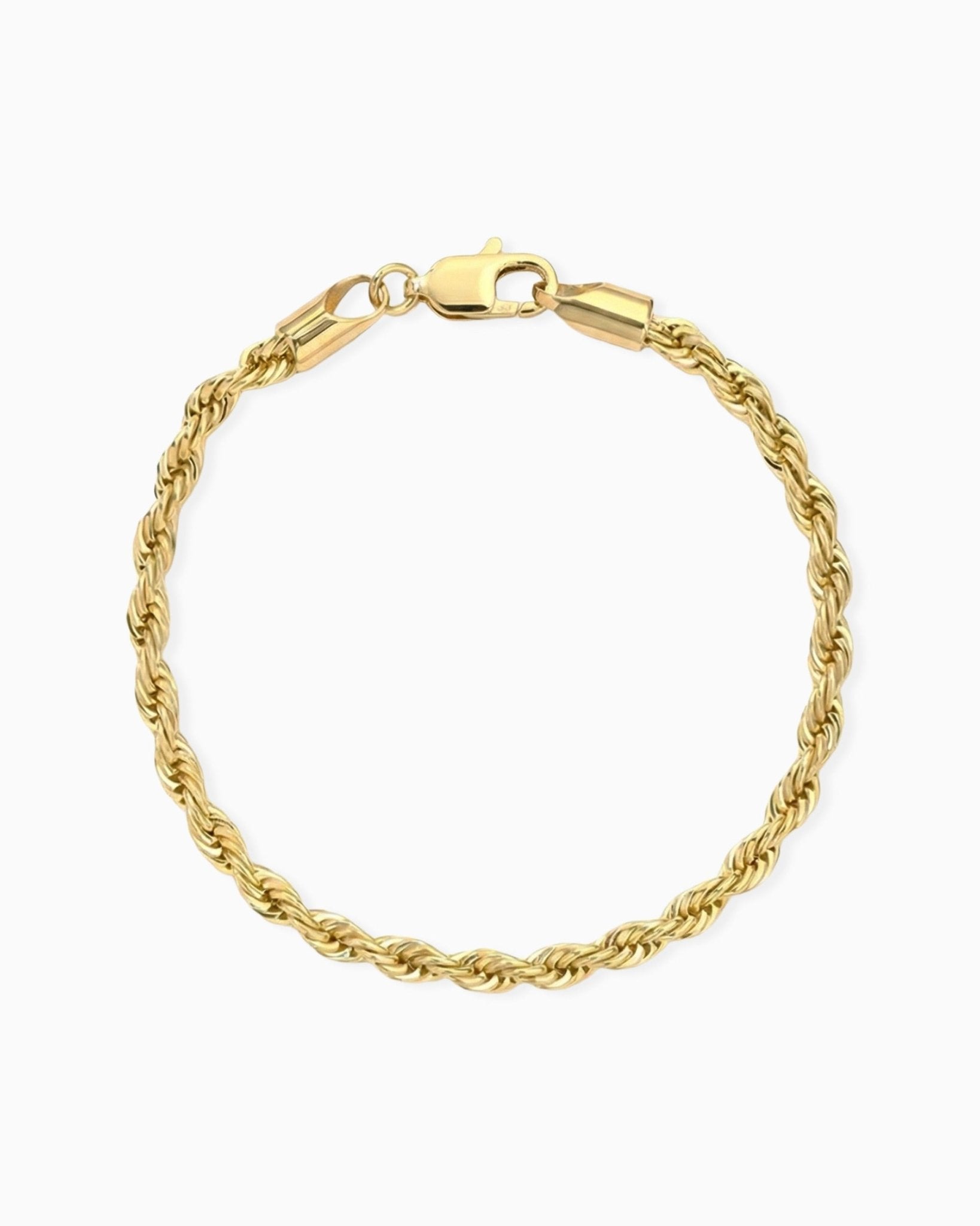 CLEAN ROPE BRACELET. - 3MM GOLD