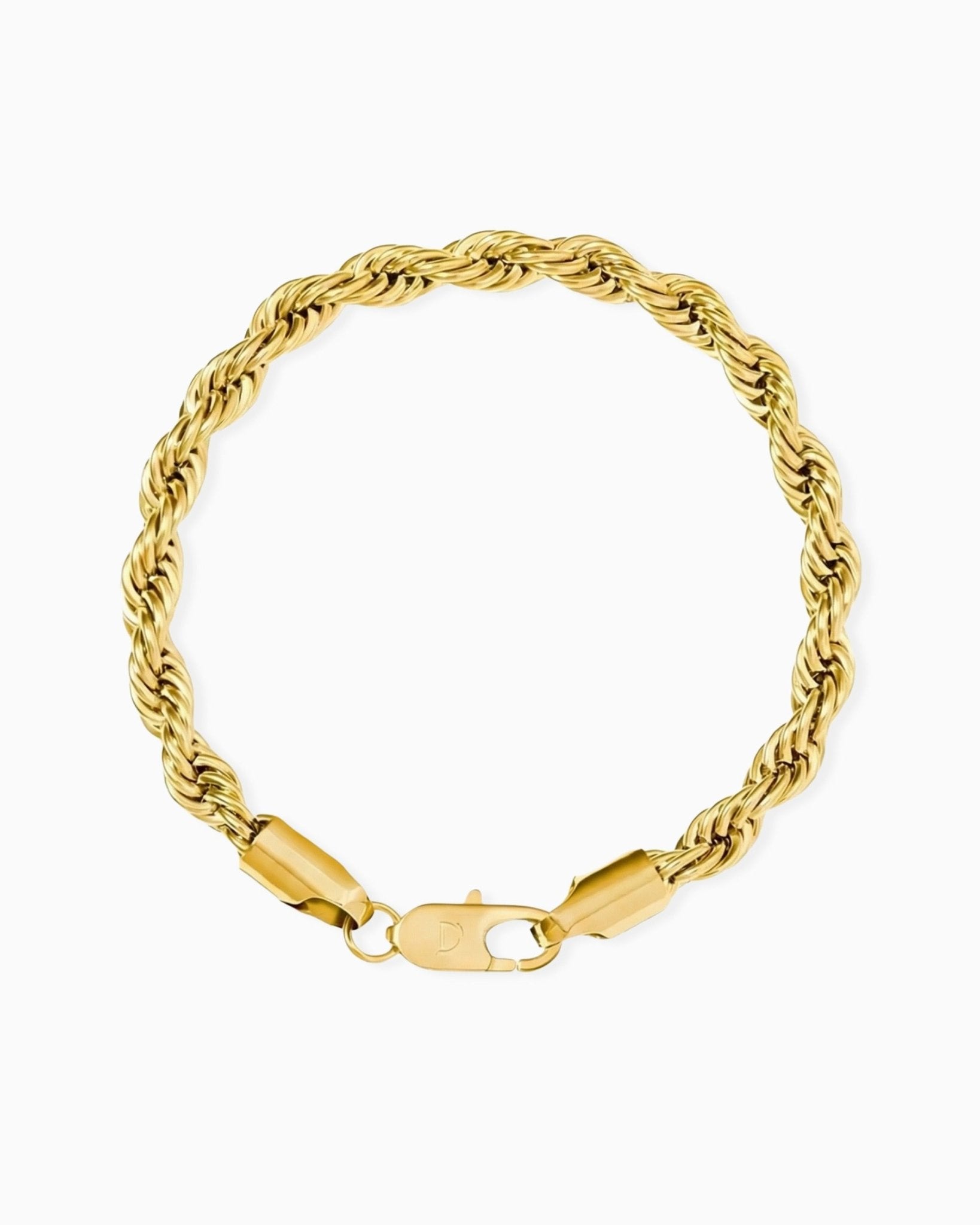 CLEAN ROPE BRACELET. - 6MM GOLD