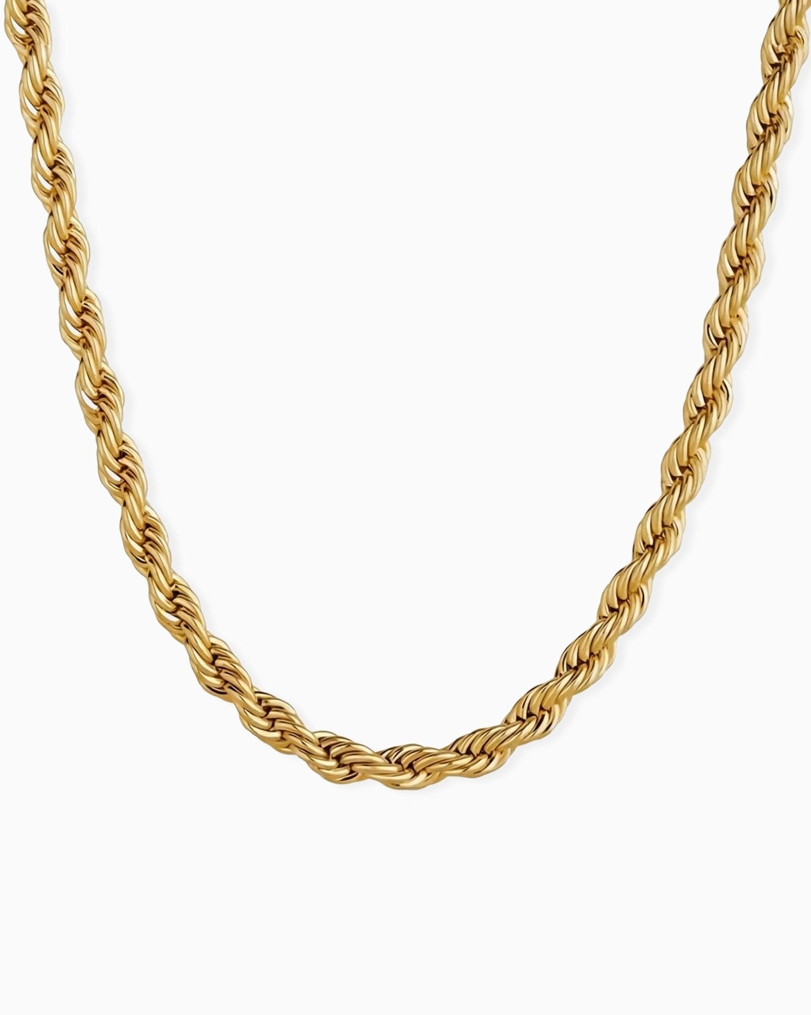 CLEAN ROPE CHAIN. - 6MM GOLD