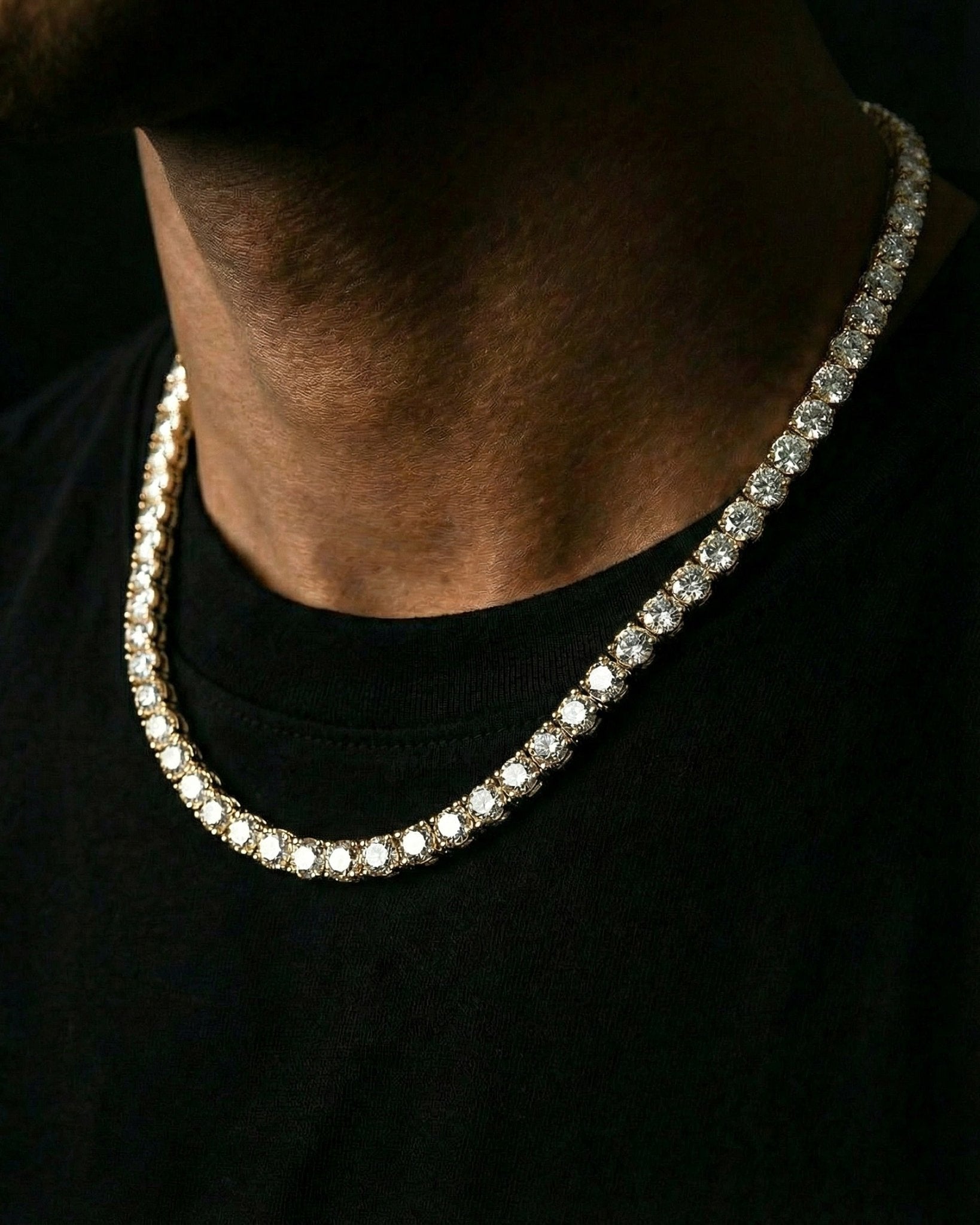 ICE BREAKER CHAIN. - 5MM GOLD