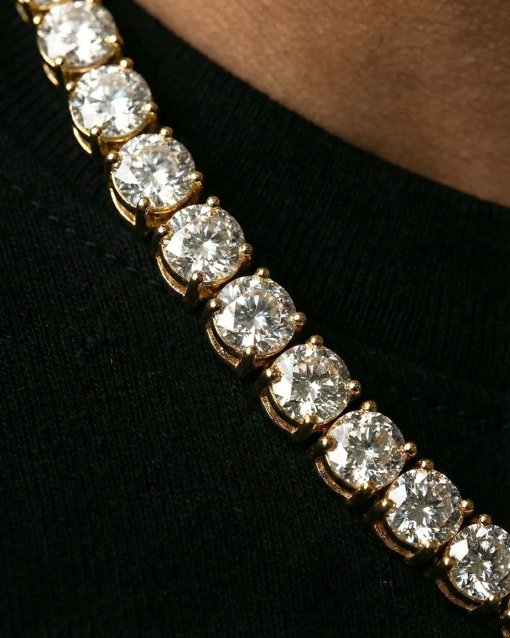 ICE BREAKER CHAIN. - 5MM GOLD