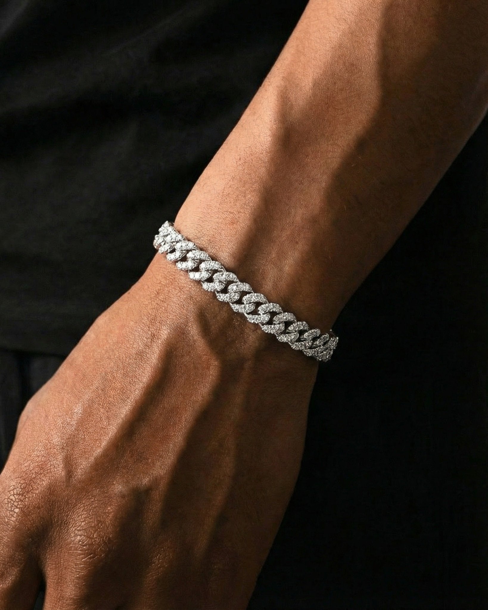 ICY CUBANA BRACELET. - 925