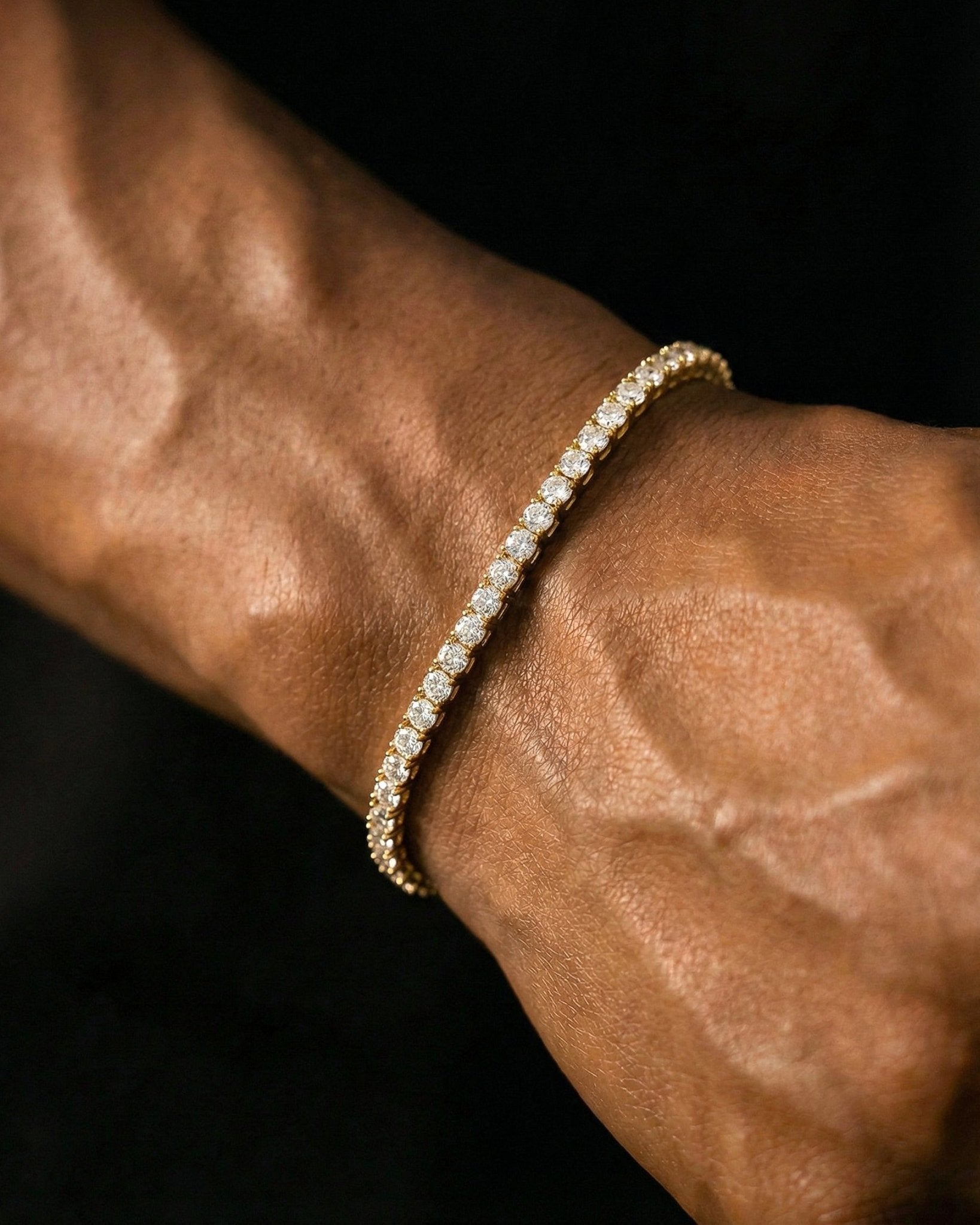 TENNISBOY BRACELET. - 3MM GOLD