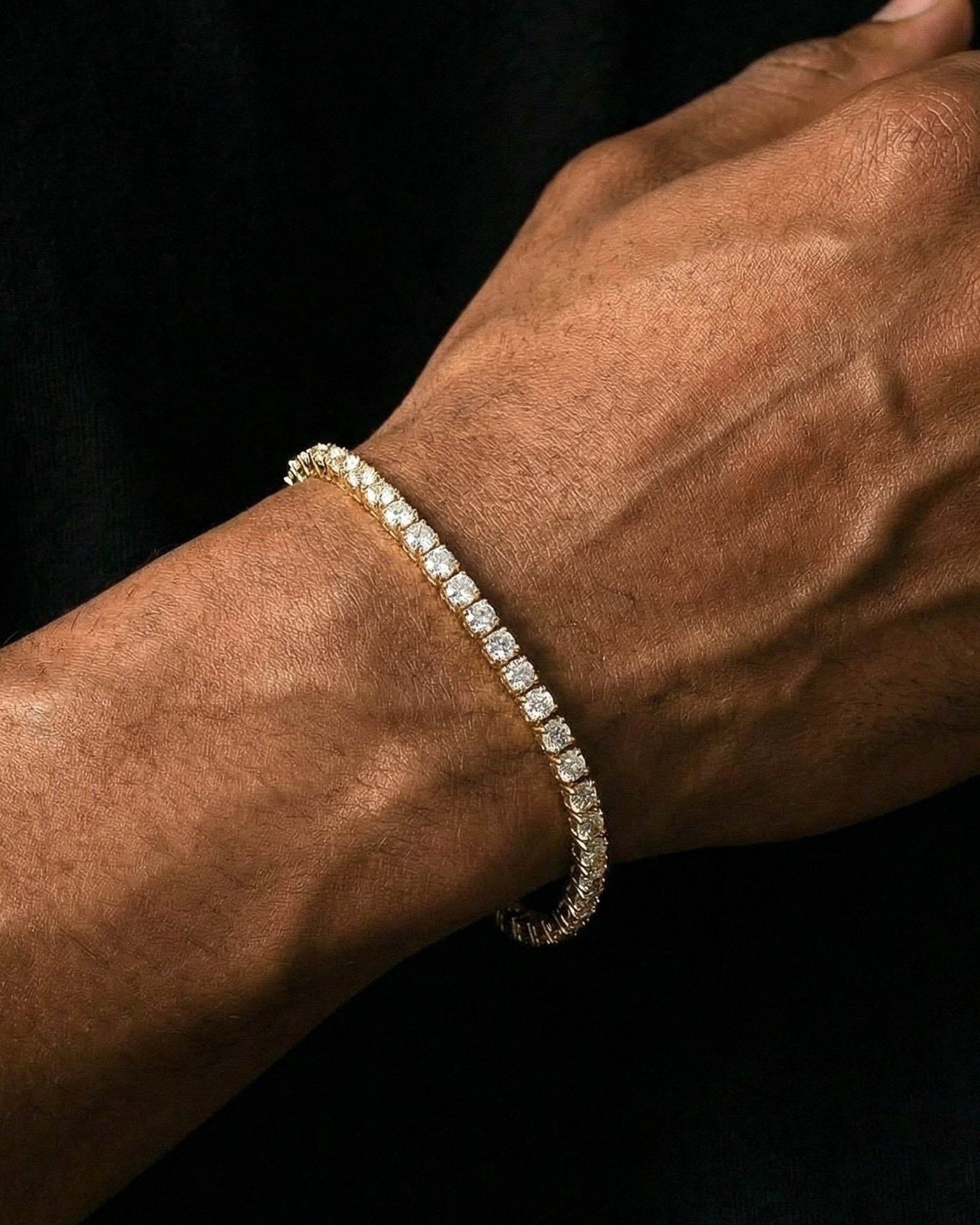 TENNISBOY BRACELET. - 4MM GOLD