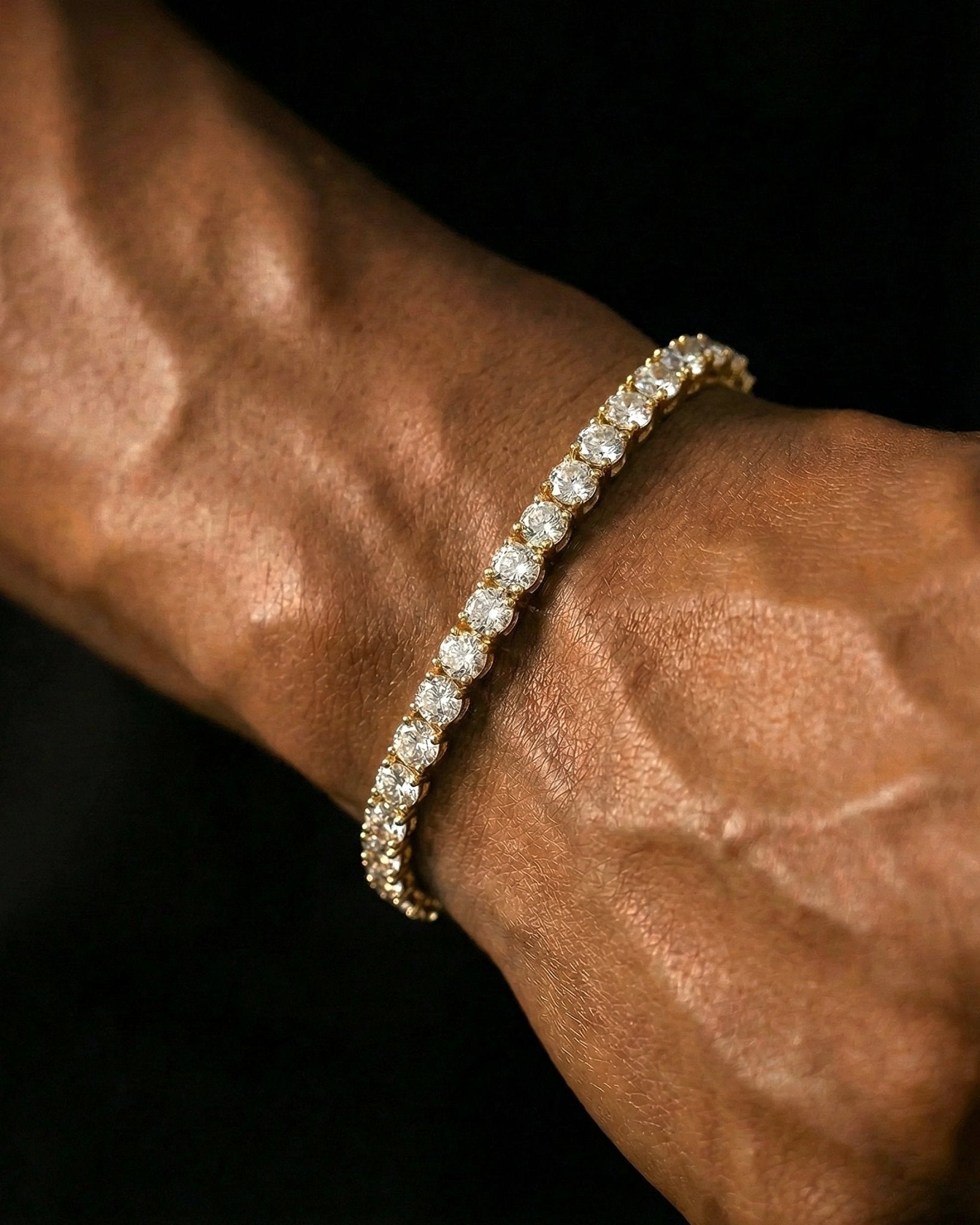 TENNISBOY BRACELET. - 5MM GOLD